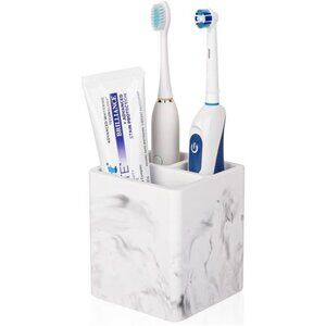 Diatomite Toothbrush Holder 3 Slot Electric Toothpaste Organizer Bathroom Marble
